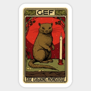 Gef The Talking Mongoose Sticker